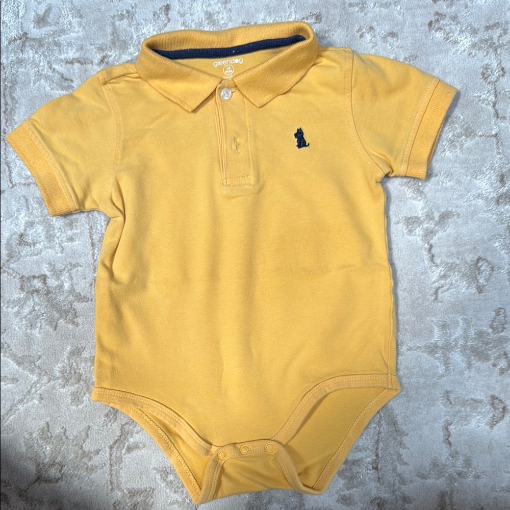 Greendog Yellow Bodysuit Soft Cotton One Piece
